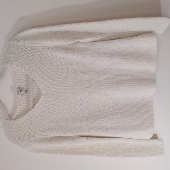 joie Magdelena V-neck Sweater Winter White Small - Picture 2 of 9